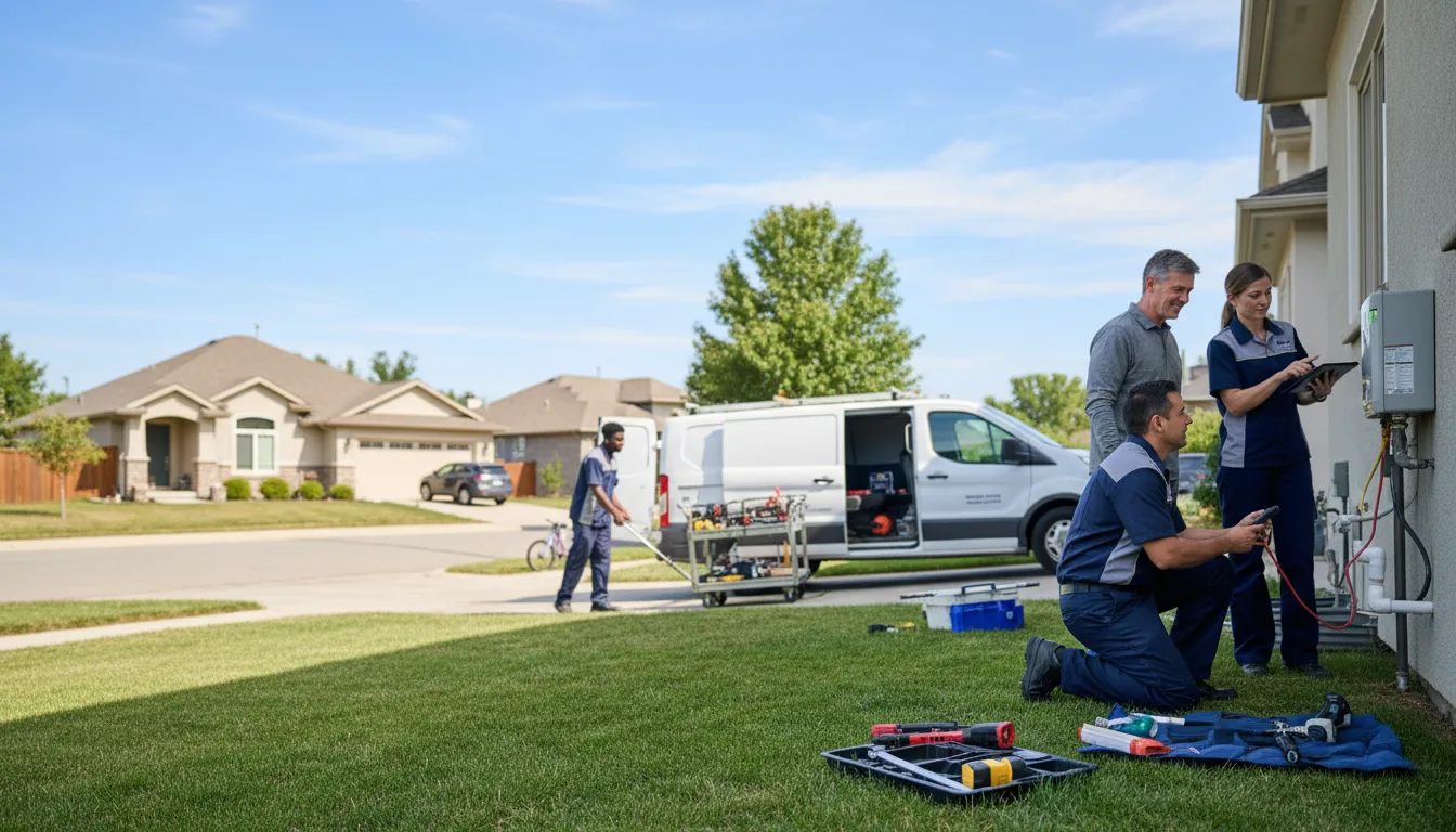 Tankless water heater service in Mansfield, IL